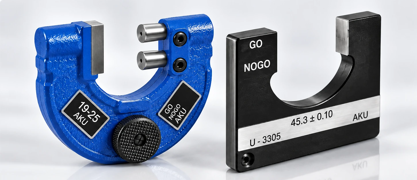 Approved adjustable and fixed snap gauge photograph